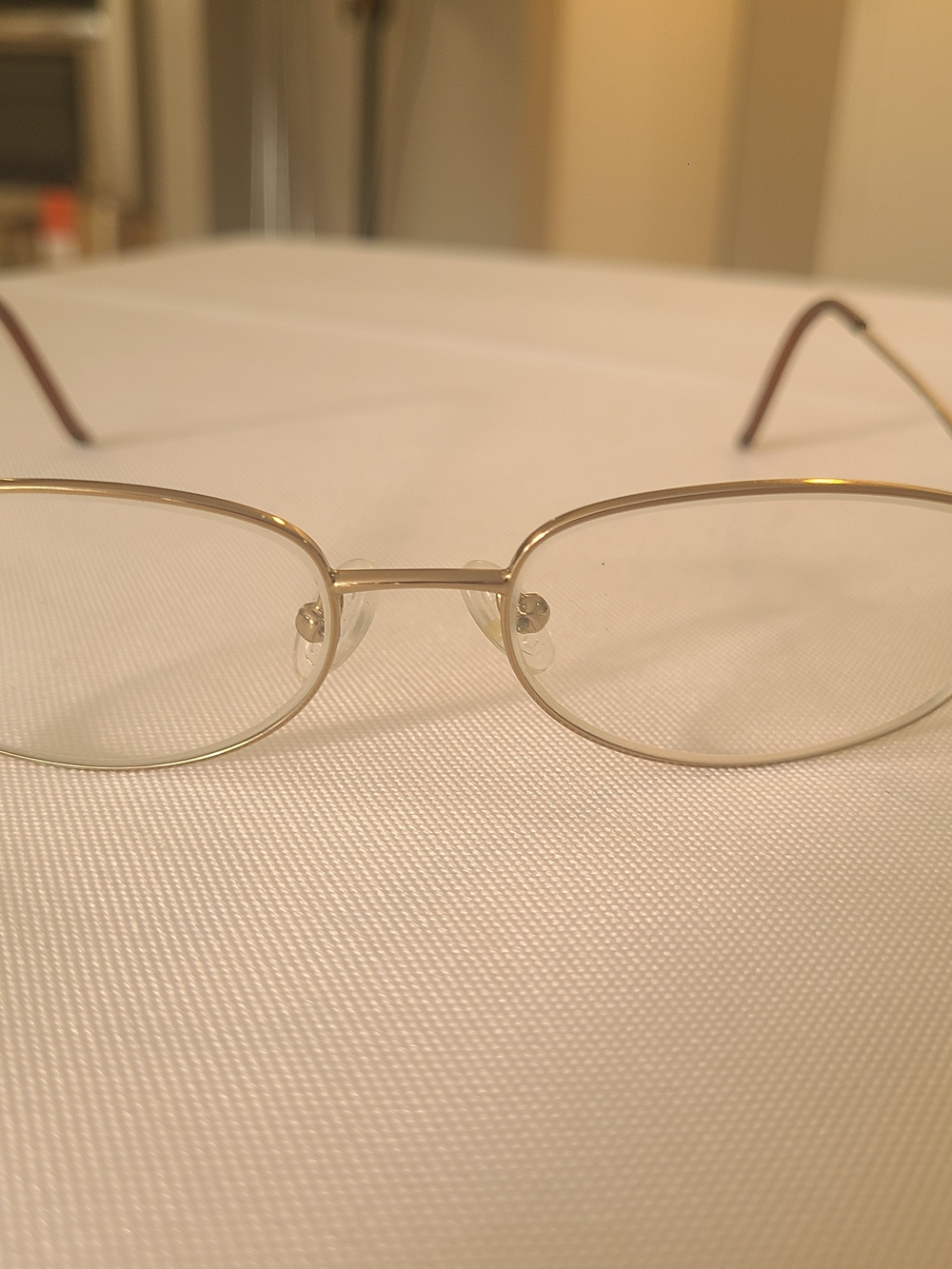 Anastasia Rhonda Brown Gold Rim Oval Glasses Frames 51 18 135